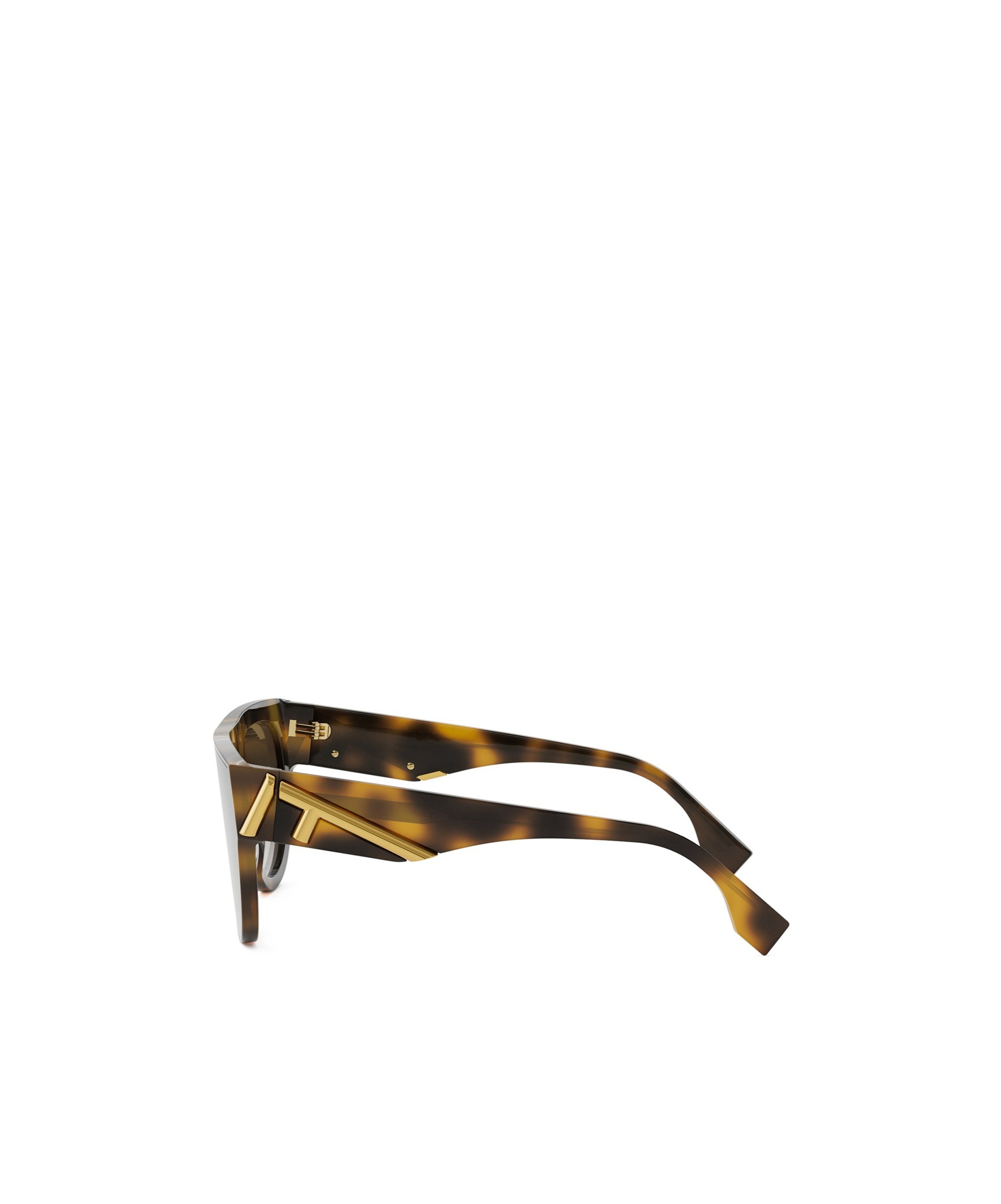 Fendi Fe40150i 53f Havana Sunglasses In Brown