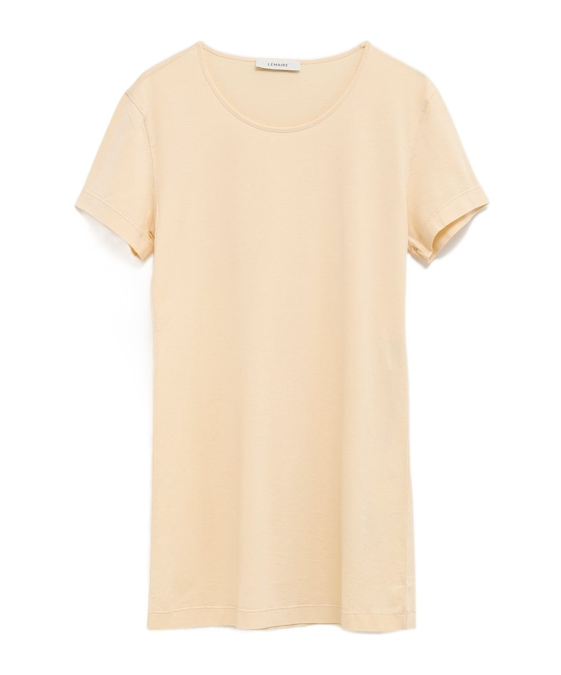 Lemaire Open-necked Black Shirt In Nude