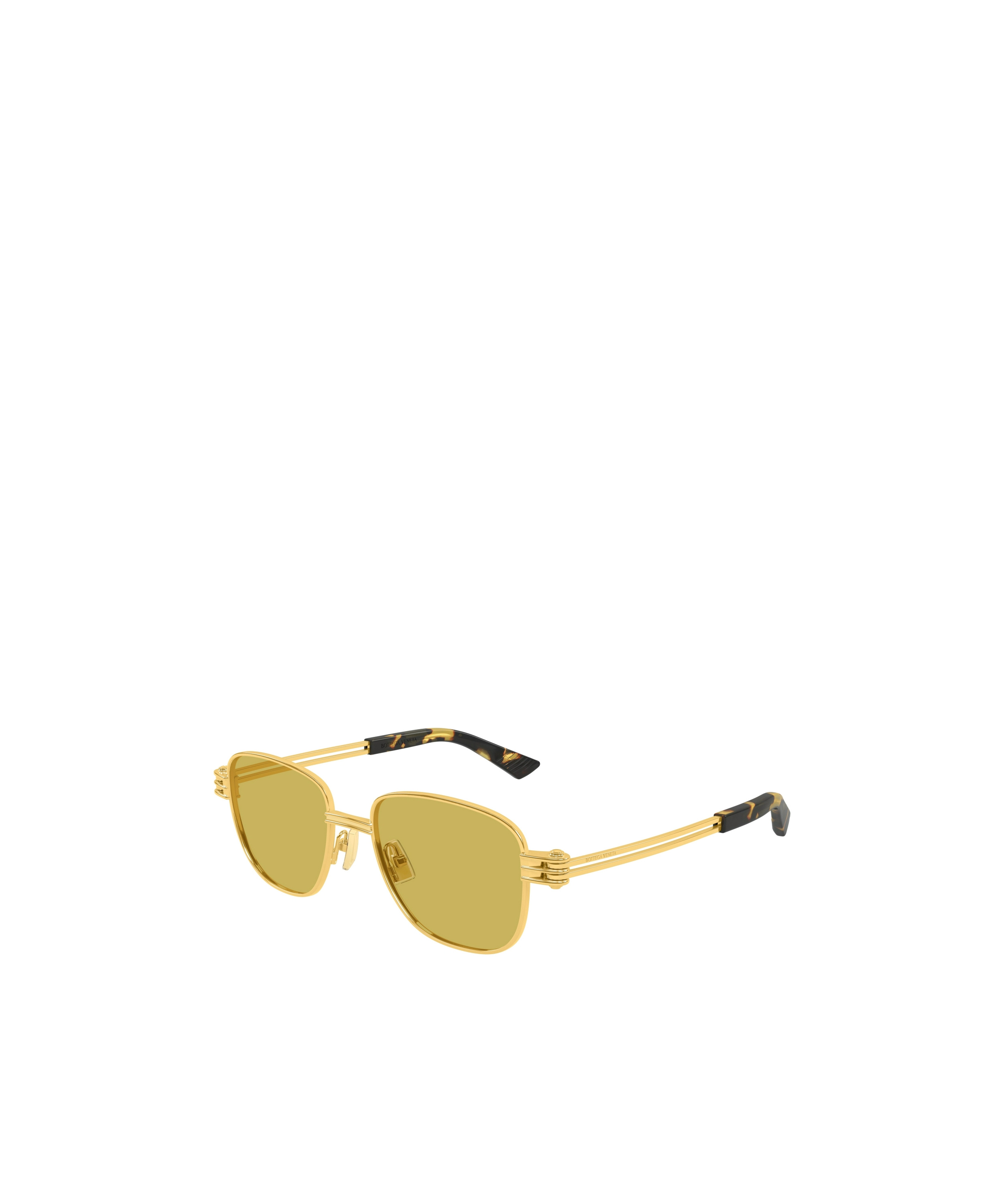 Bottega Veneta Eyewear Square Frame Sunglasses In Yellow