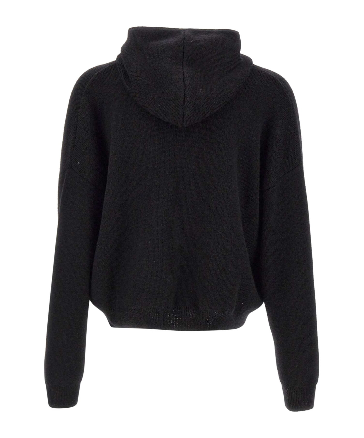 Heliot Emil Zipped Knitted Hoodie In Black