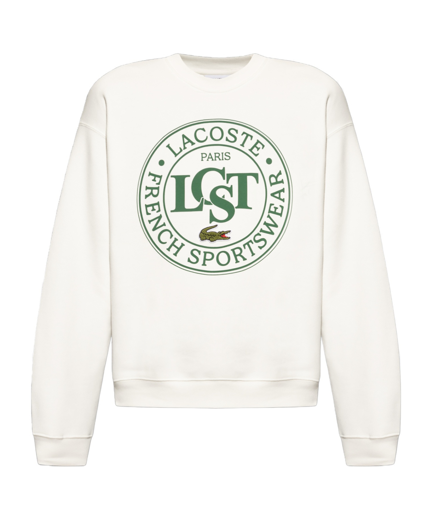 Lacoste Long-sleeved Sweater In White