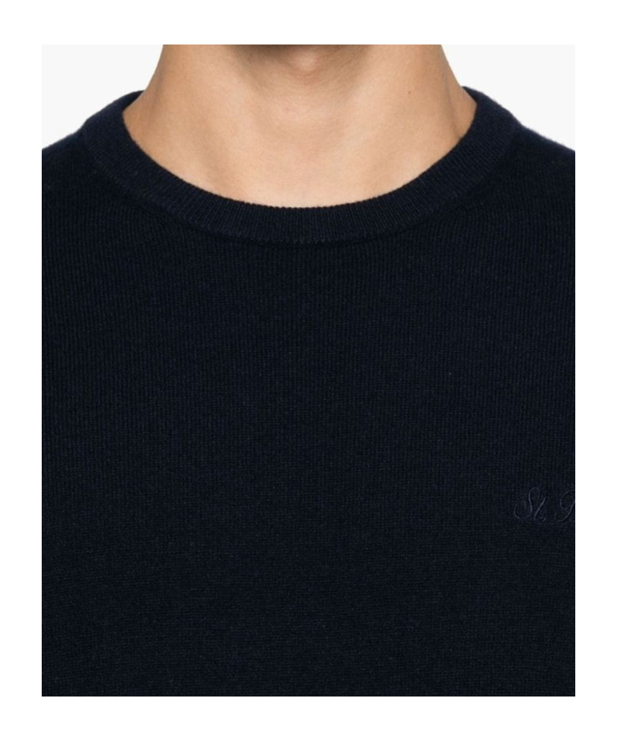 Shop Mc2 Saint Barth Long-sleeved Sweater In Black