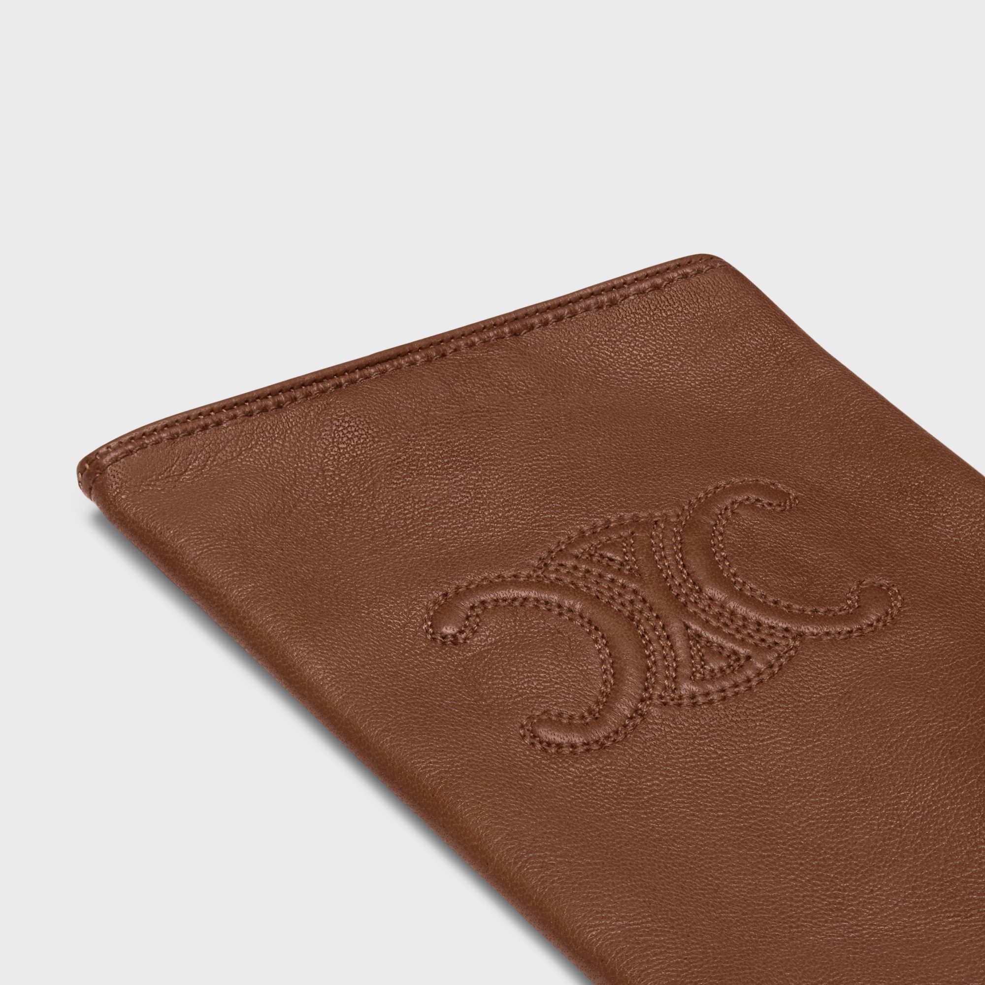 Celine Triomphe Gloves In Brown