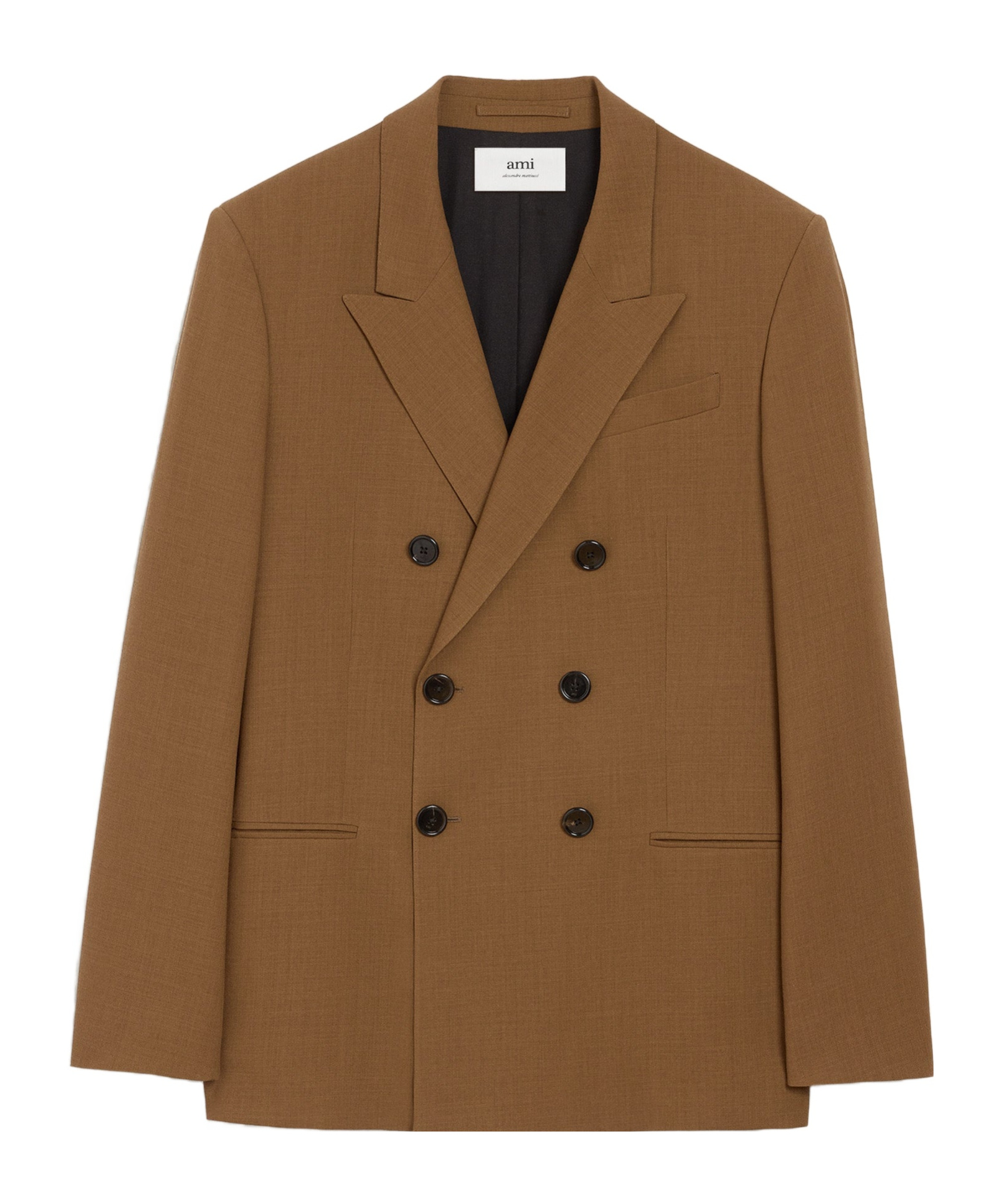 Ami Alexandre Mattiussi Ami Double-breasted Light Wool Twill Blazer