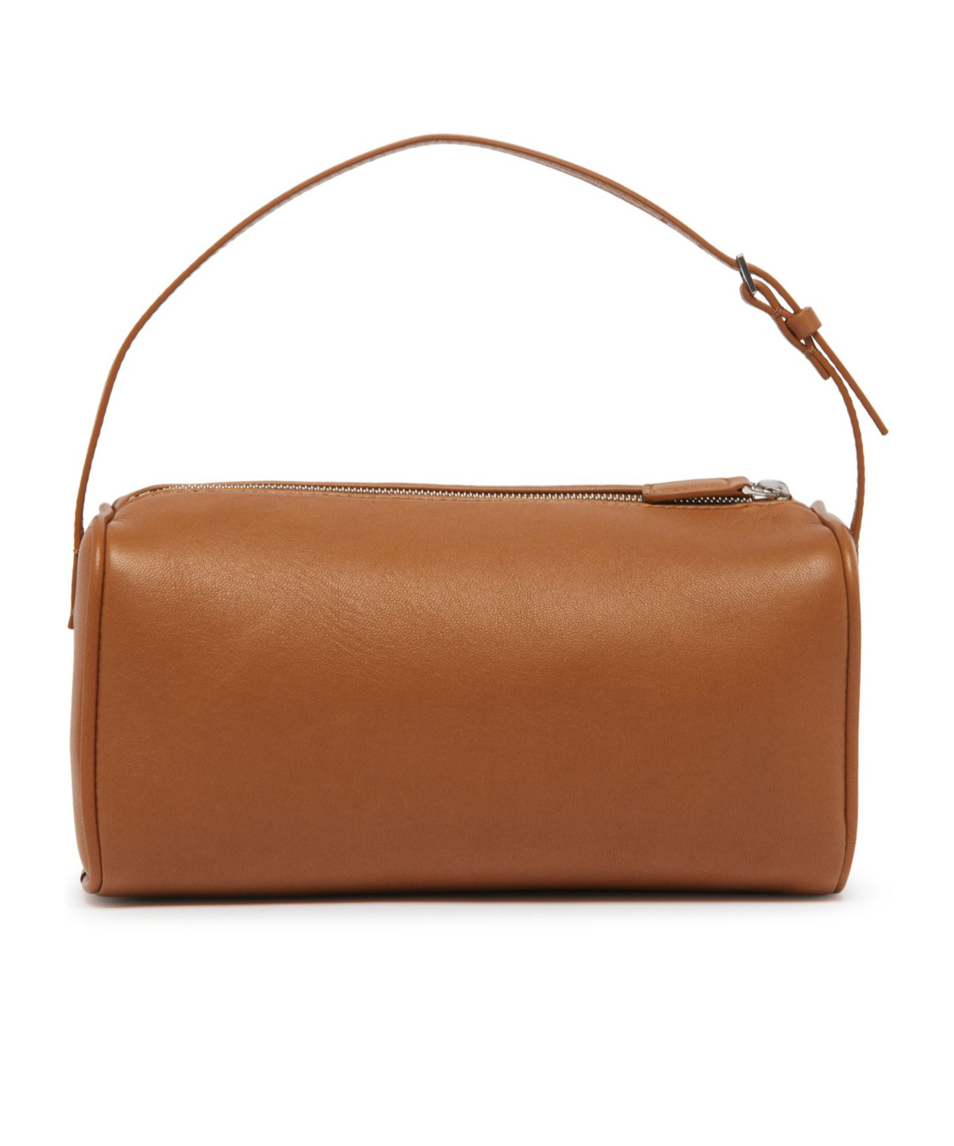 The Row Leather Clutch Bag In Brown