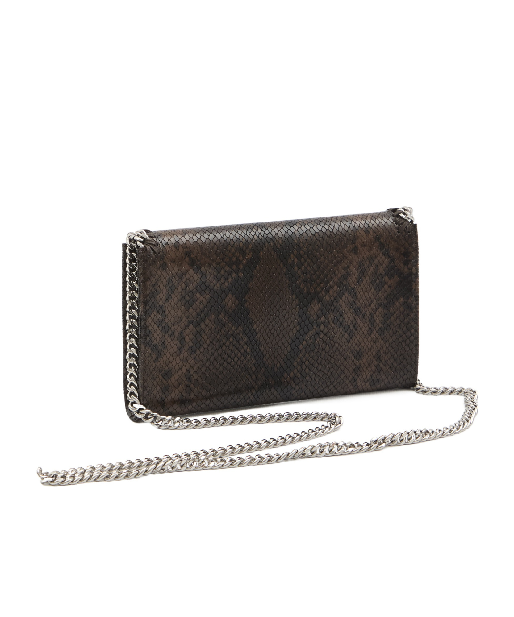 Stella Mccartney Falabella Wallet With Chain In Black