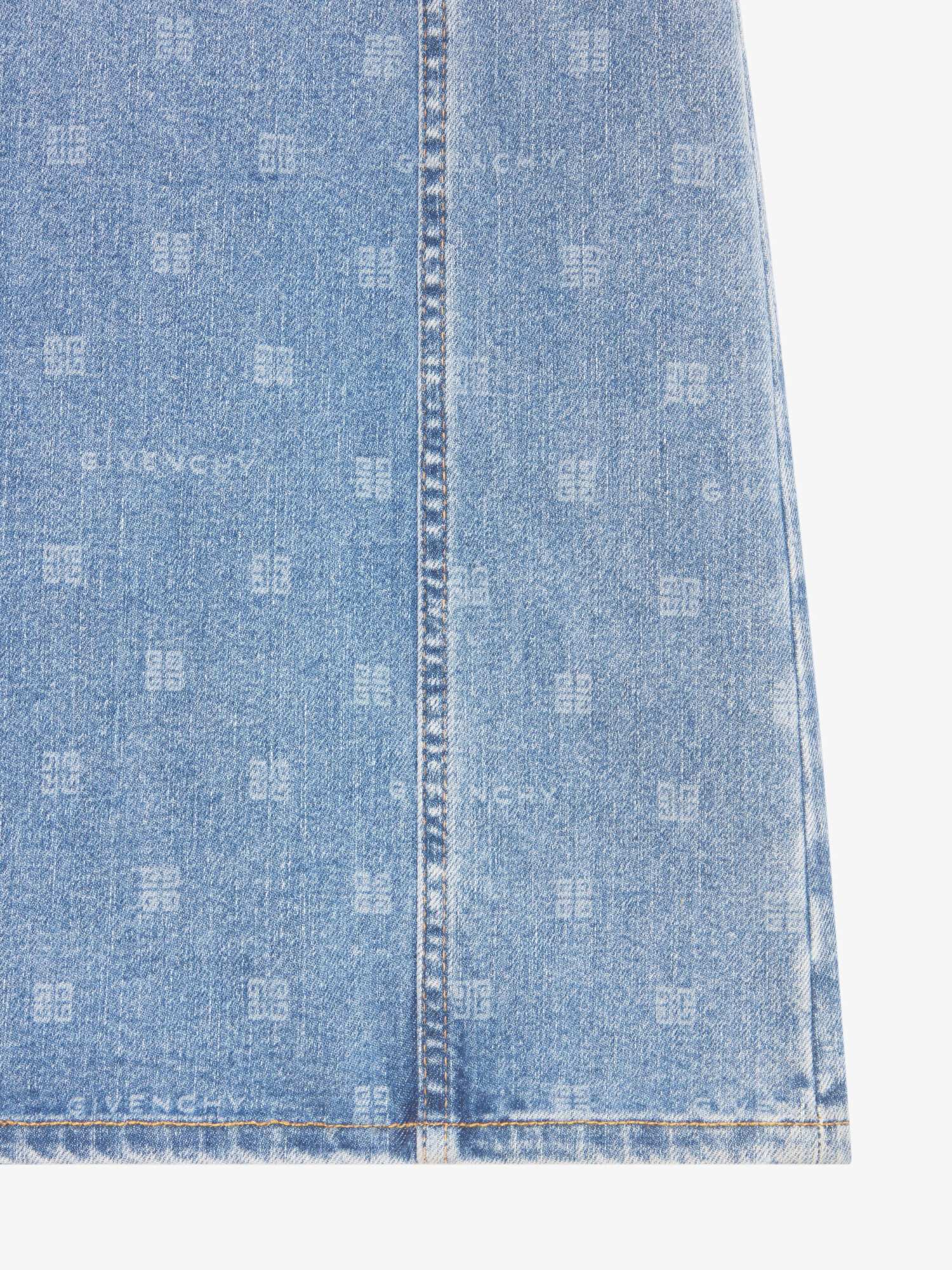 Givenchy Ombré-effect Denim Minidress In Blue
