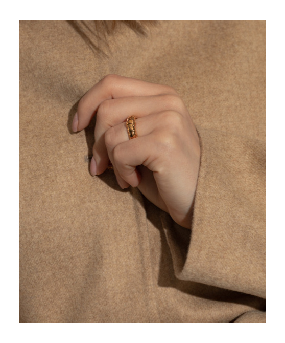 Versace Greca Snake Ring