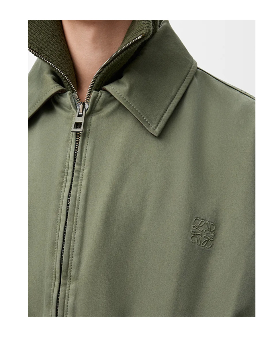 Loewe Long-sleeved Casual Jacket In Green