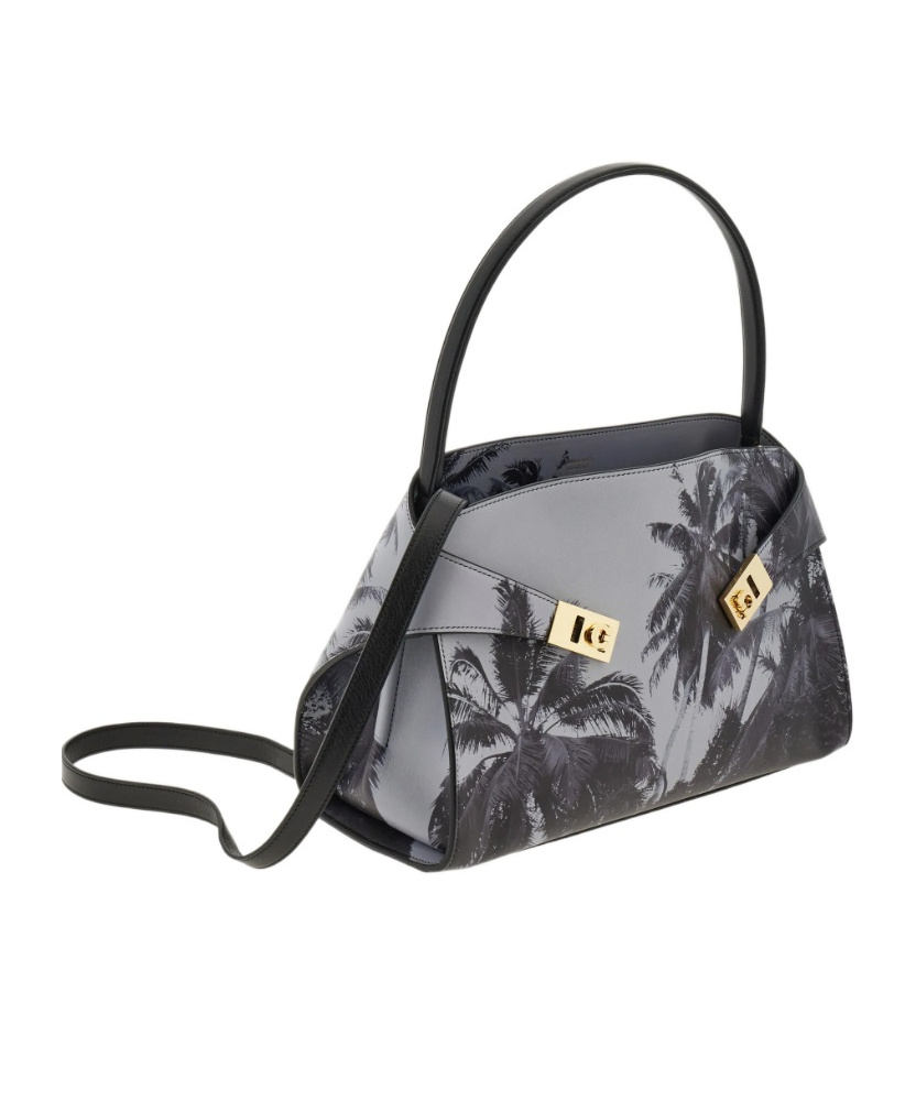 Ferragamo Medium Hug Shoulder Bag In Black