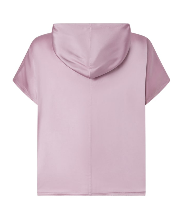 Pinko Logo-print Hooded Blouse In Pink