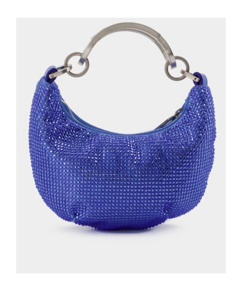 Off-white Mini Binder Clip Bag In Blue
