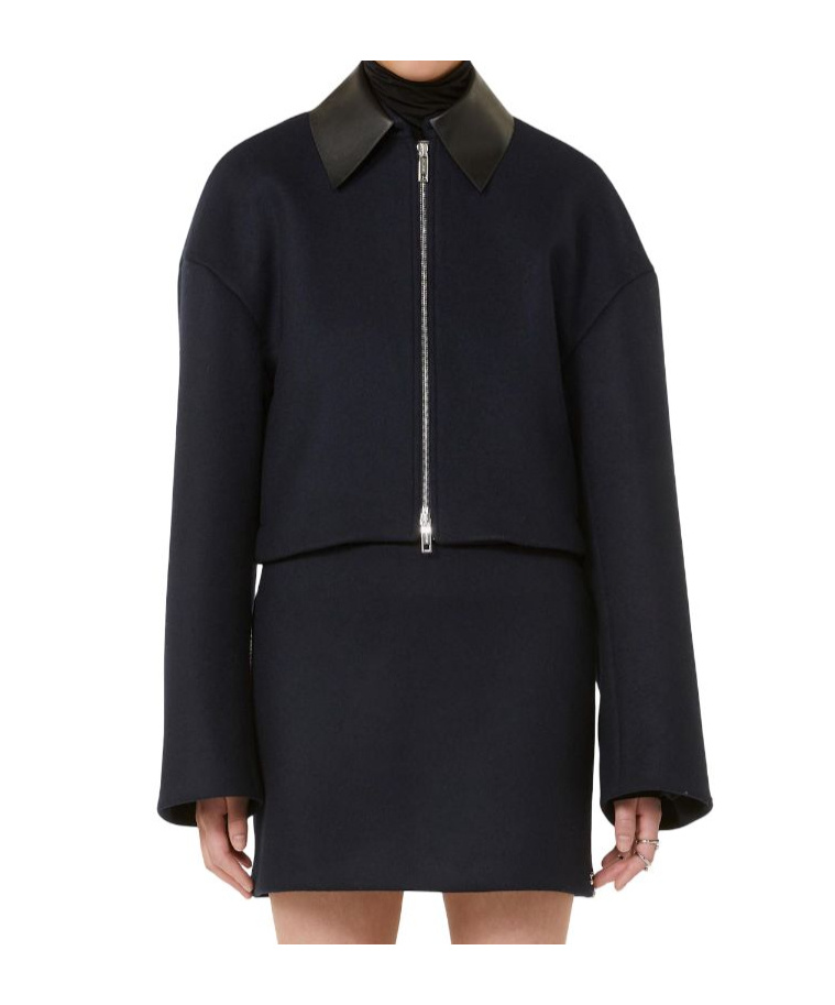 Sportmax Lapel Long-sleeved Casual Jacket In Black