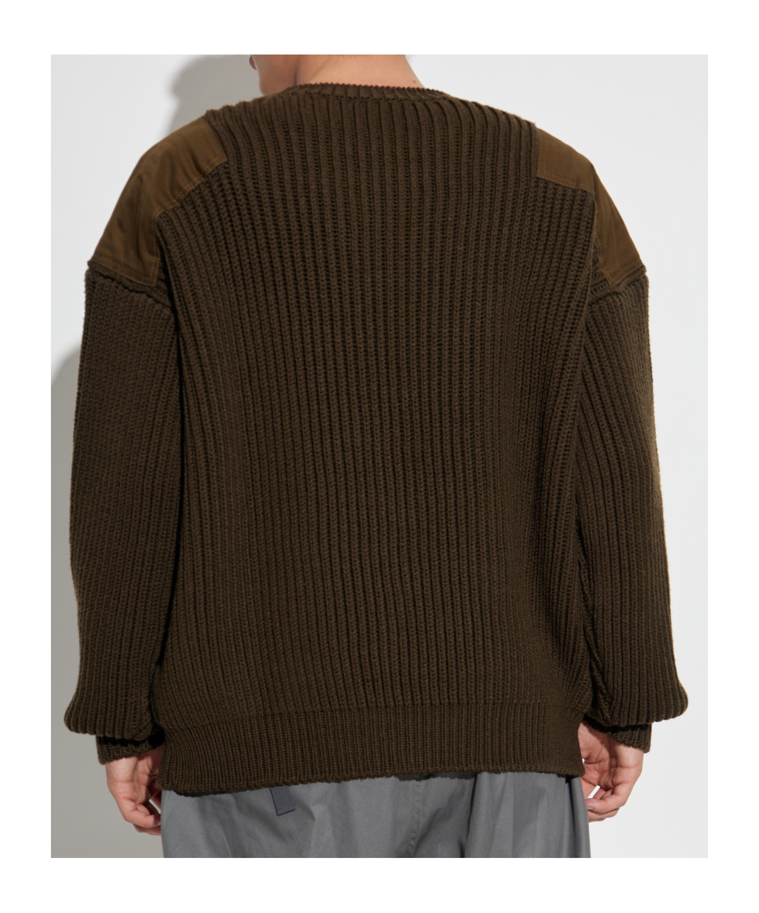 Dsquared2 Shoulder-patch Ribbed-knit Jumper In Green