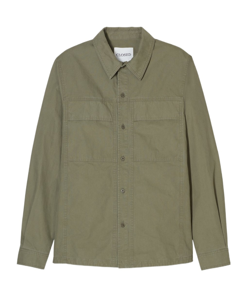 Closed Archive Pocket Shirt In Green