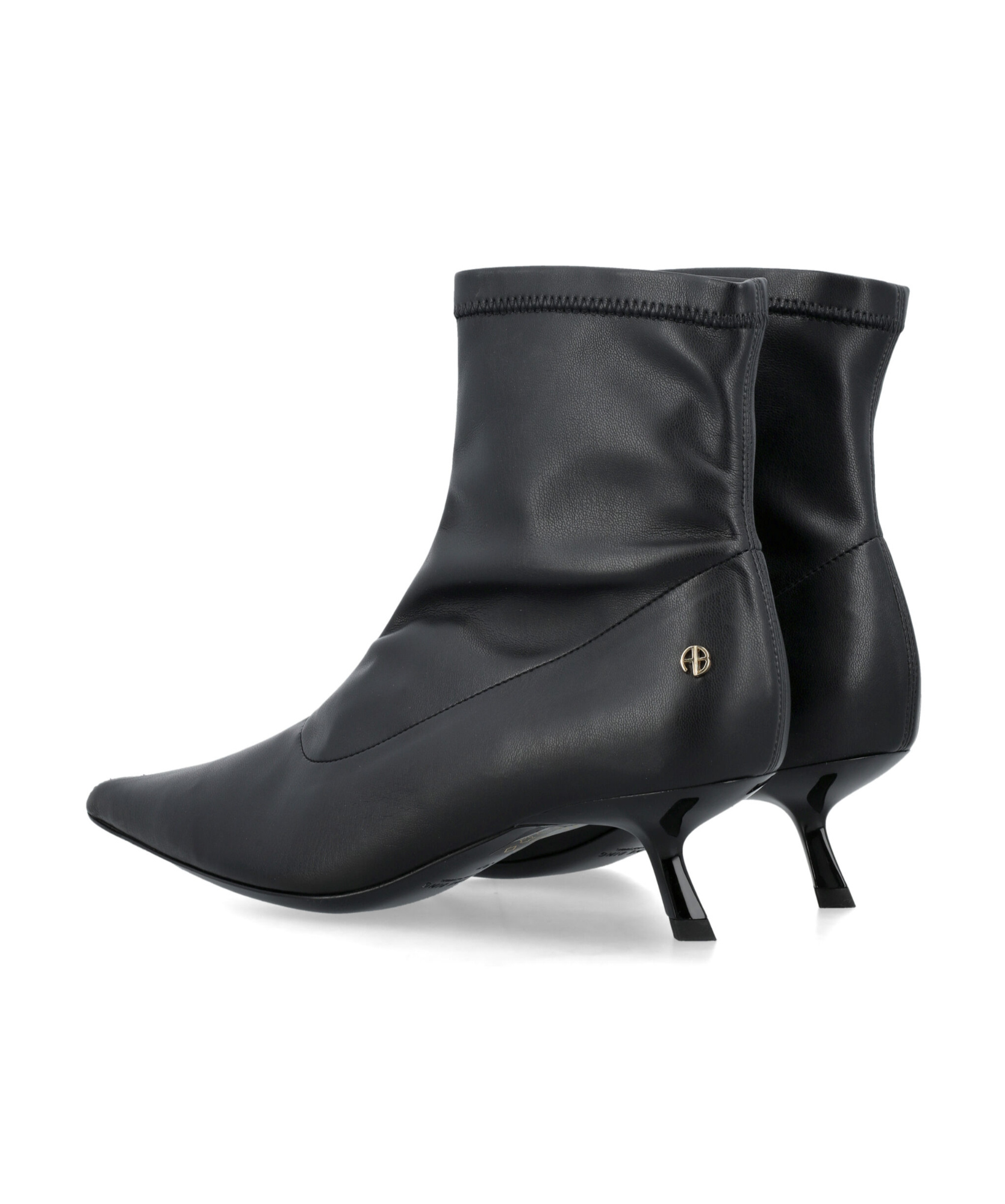 Shop Anine Bing Hilda Ankle Boots In Black