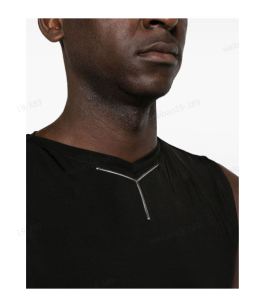 Y/project Y Chrome Tank Top In Black