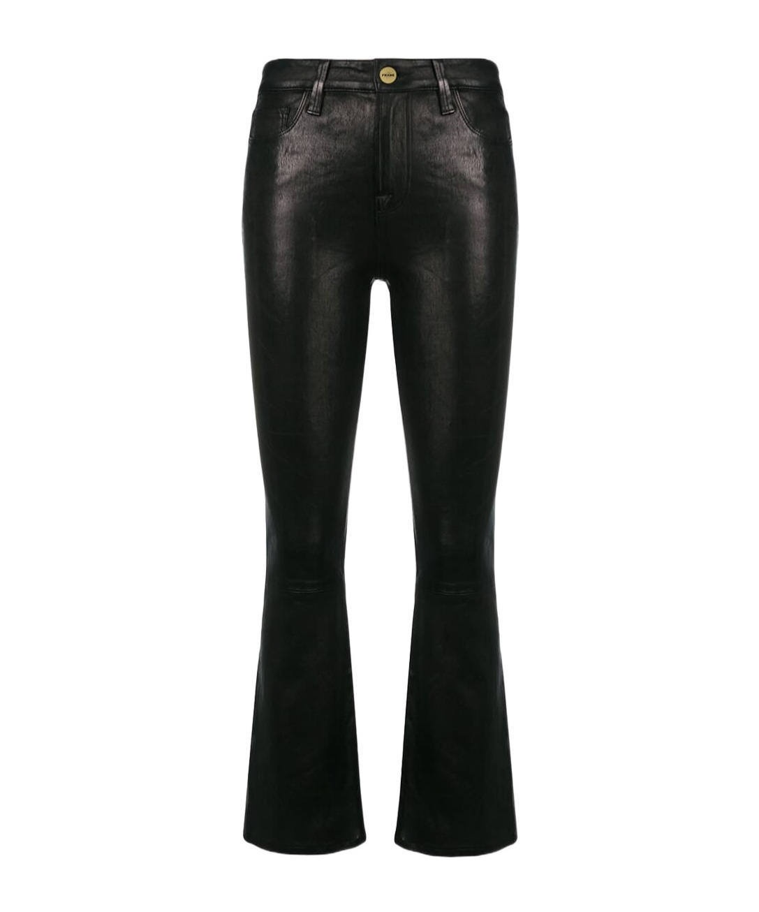 Frame High Waist Casual Pants In Black