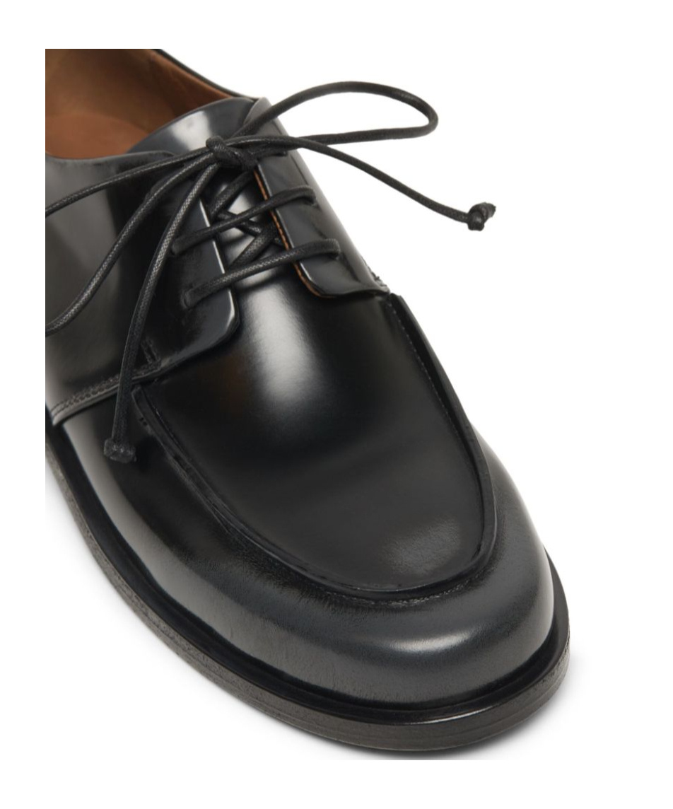 Marsèll Calf Leather Derby Shoes In Black