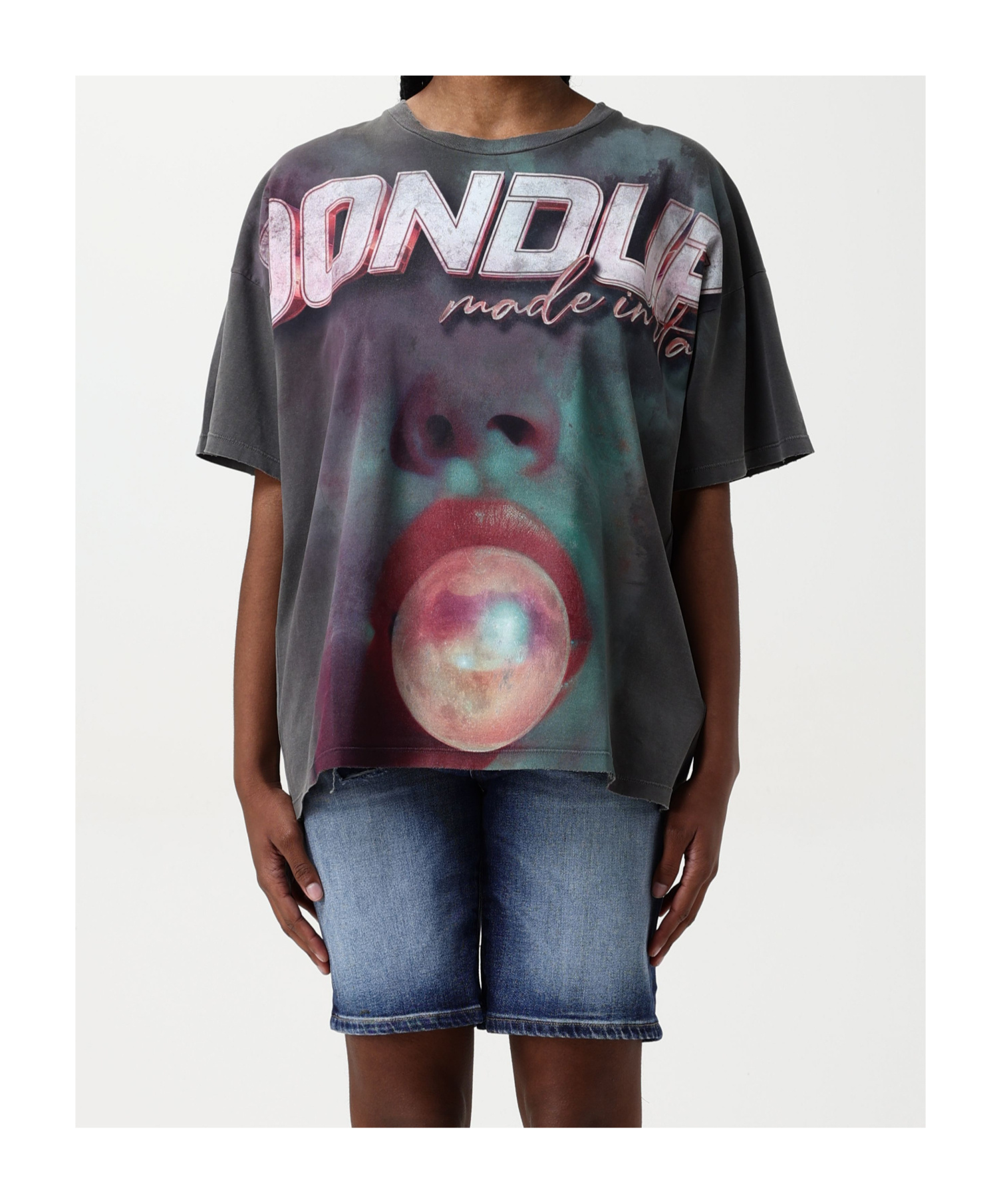 Dondup Oversize T Shirt In Multi