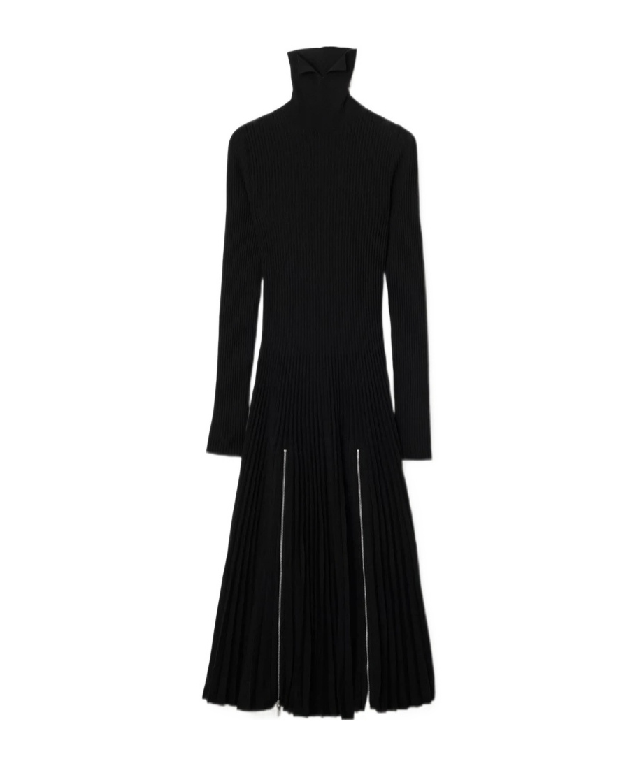 Burberry Pleated Dress In Black