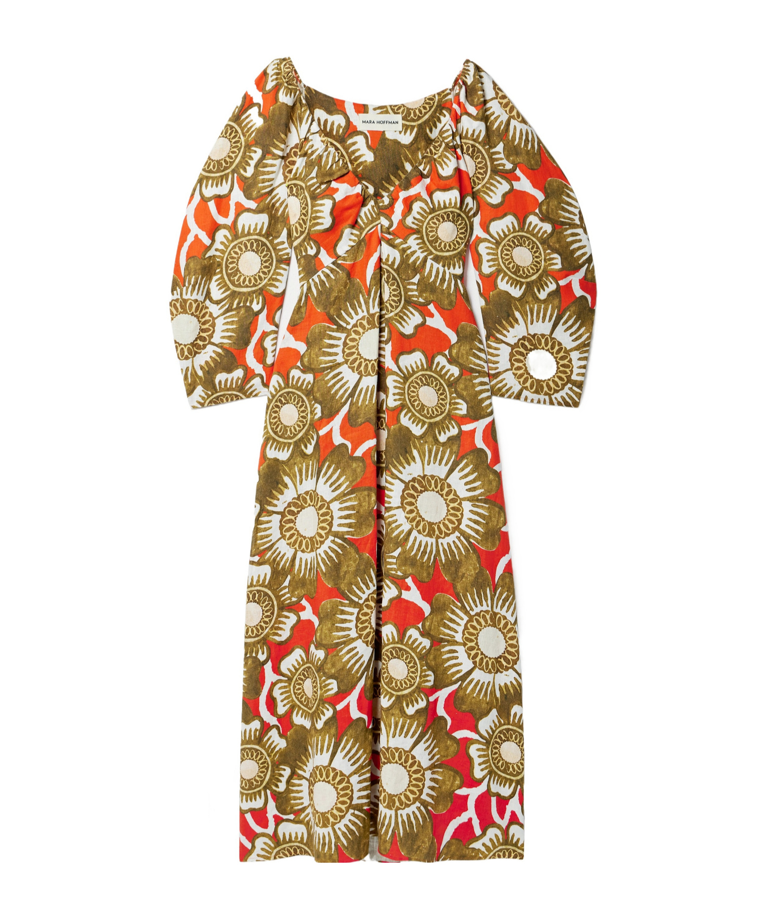 Mara Hoffman Floral Print Maxi Dress In Multi