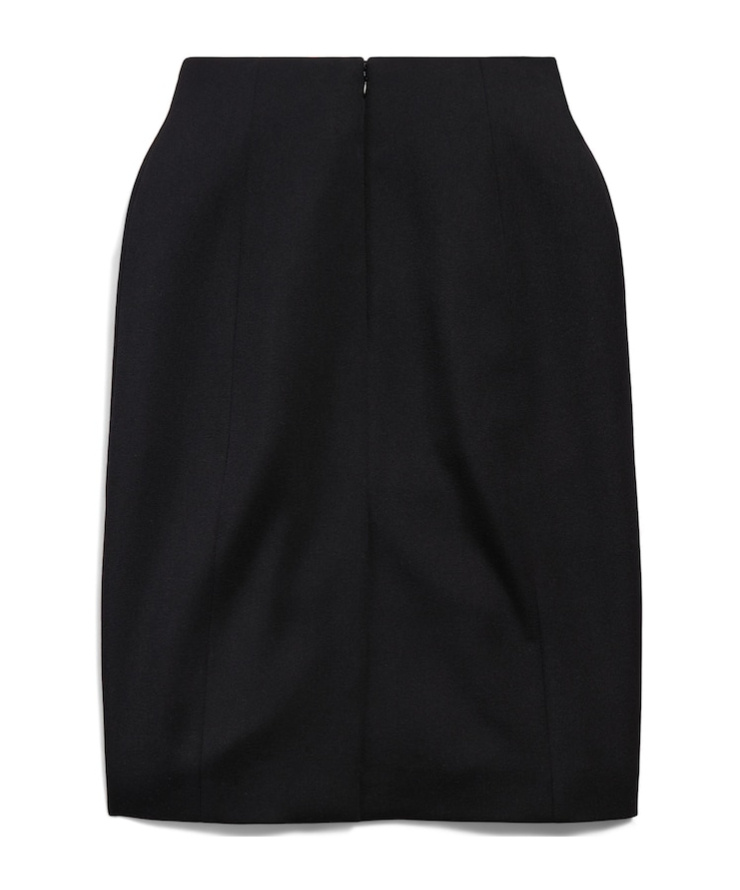 Balenciaga High Waist Skirt In Black