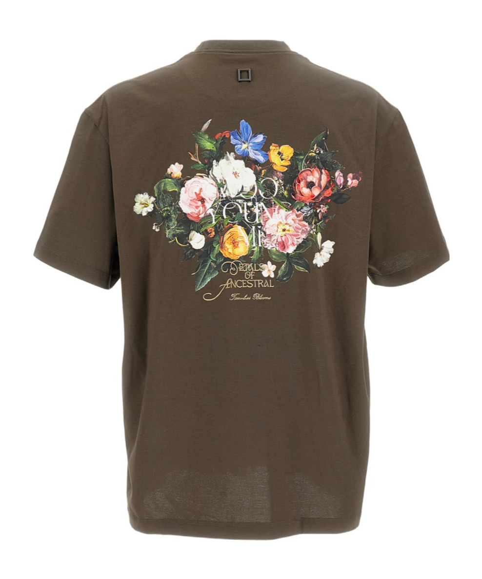 Wooyoungmi Embroidered-logo T-shirt In Brown
