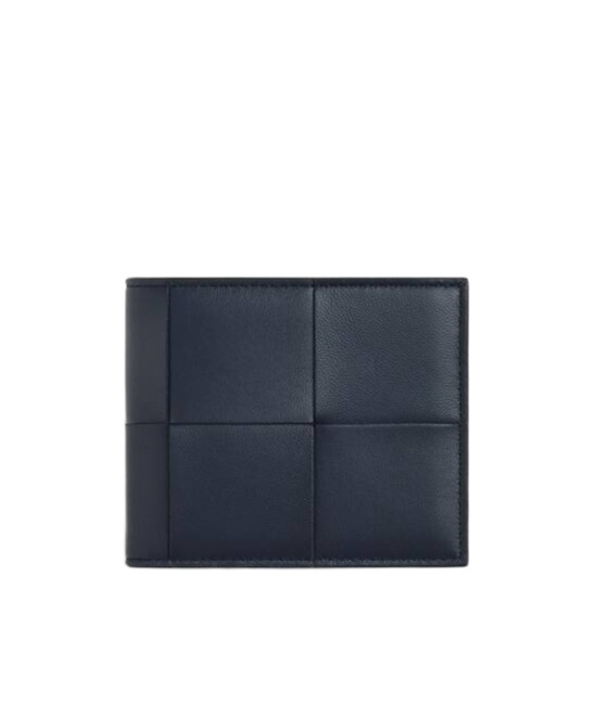 Shop Bottega Veneta Cassette Bi-fold Wallet With Coin Purse In Space/shabili