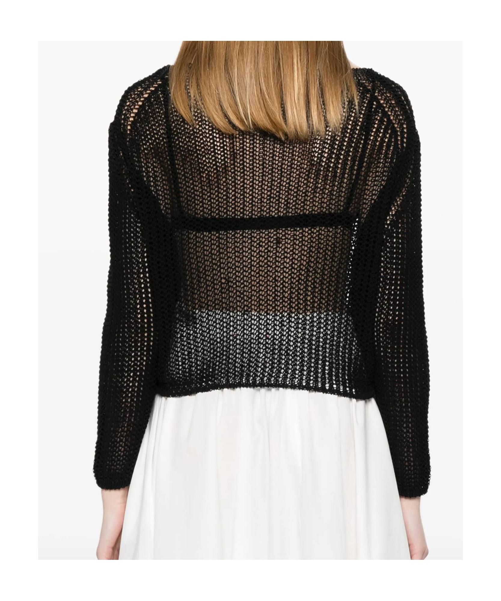 Shop Forte Forte Crew Neck Sweater In Noir