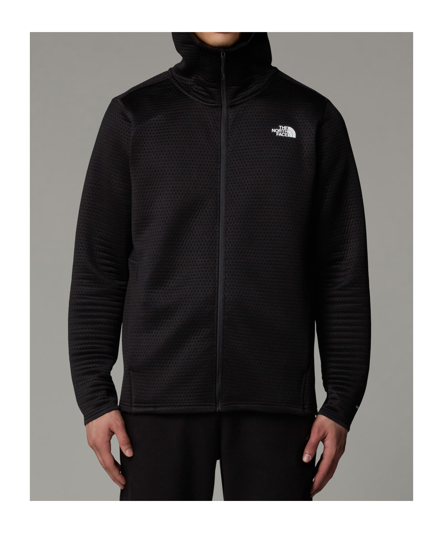 Shop The North Face Knitted Hooded Jacket In Black