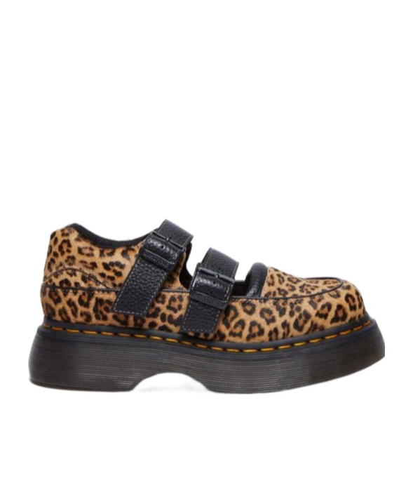 DR. MARTENS' BUZZ LEOPARD MARY JANE FLATS