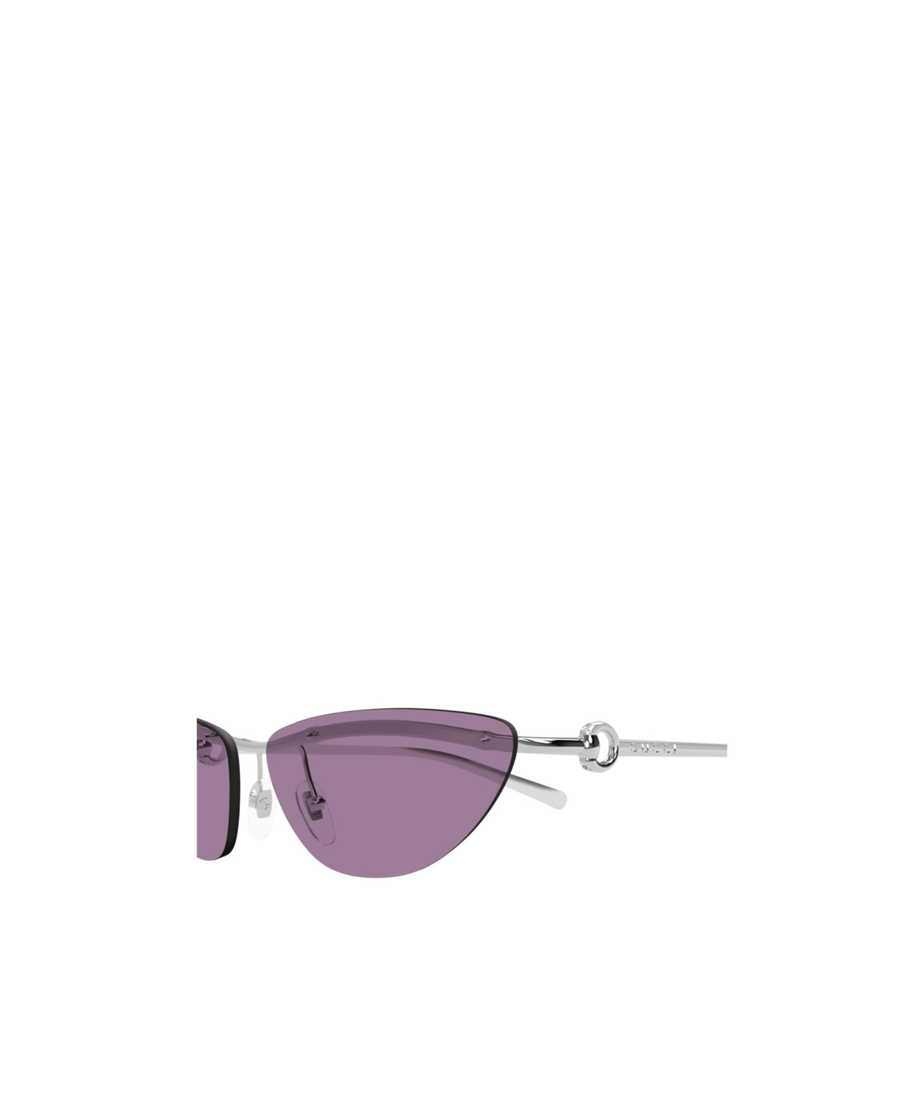 Gucci Oval-frame Sunglasses In Purple