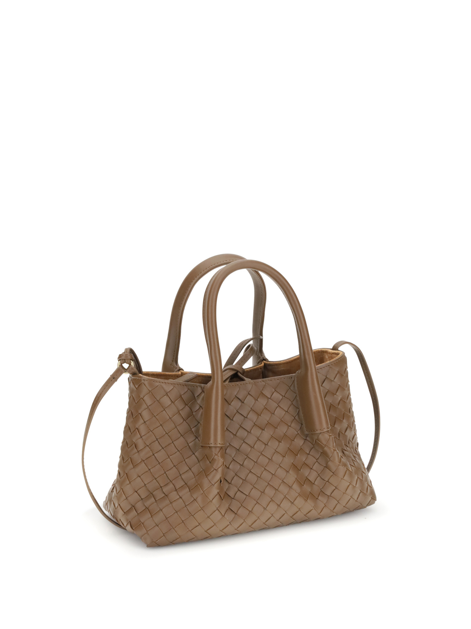 Bottega Veneta Small Pinacoteca Shoulder Bag In Brown