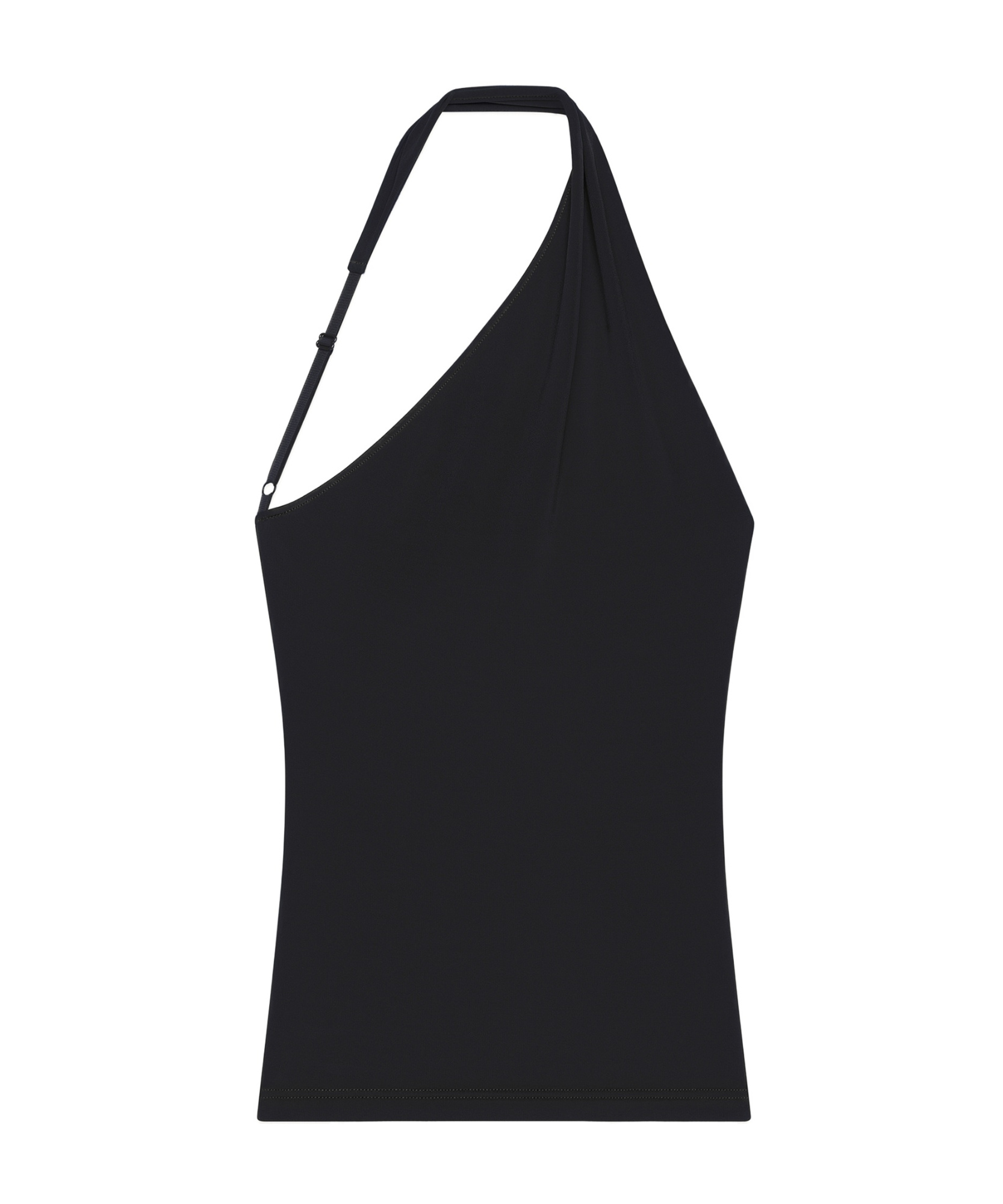 Courrèges Slash Asymmetric Top In Black