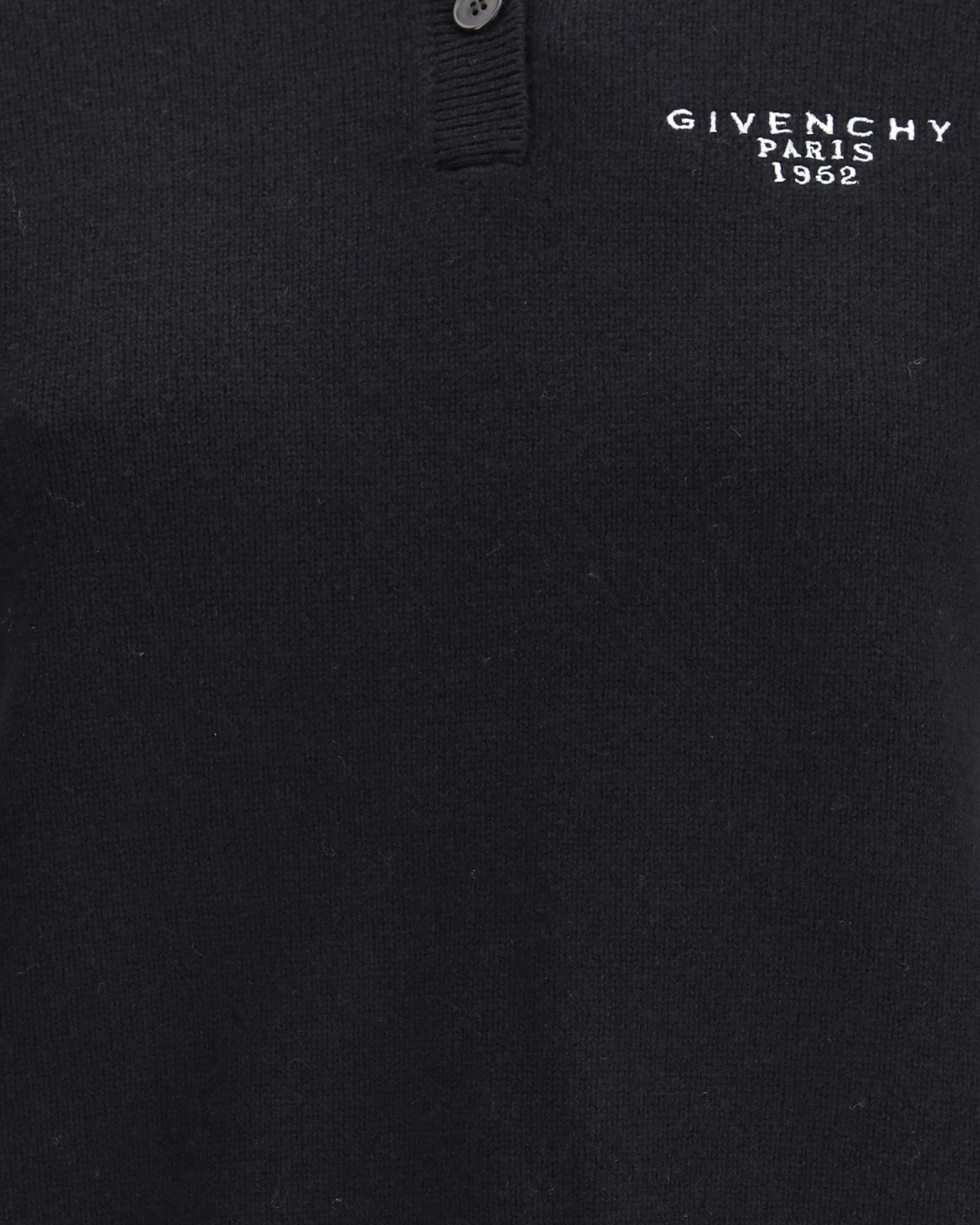 Givenchy Wool And Cashmere Polo Sweater In Black