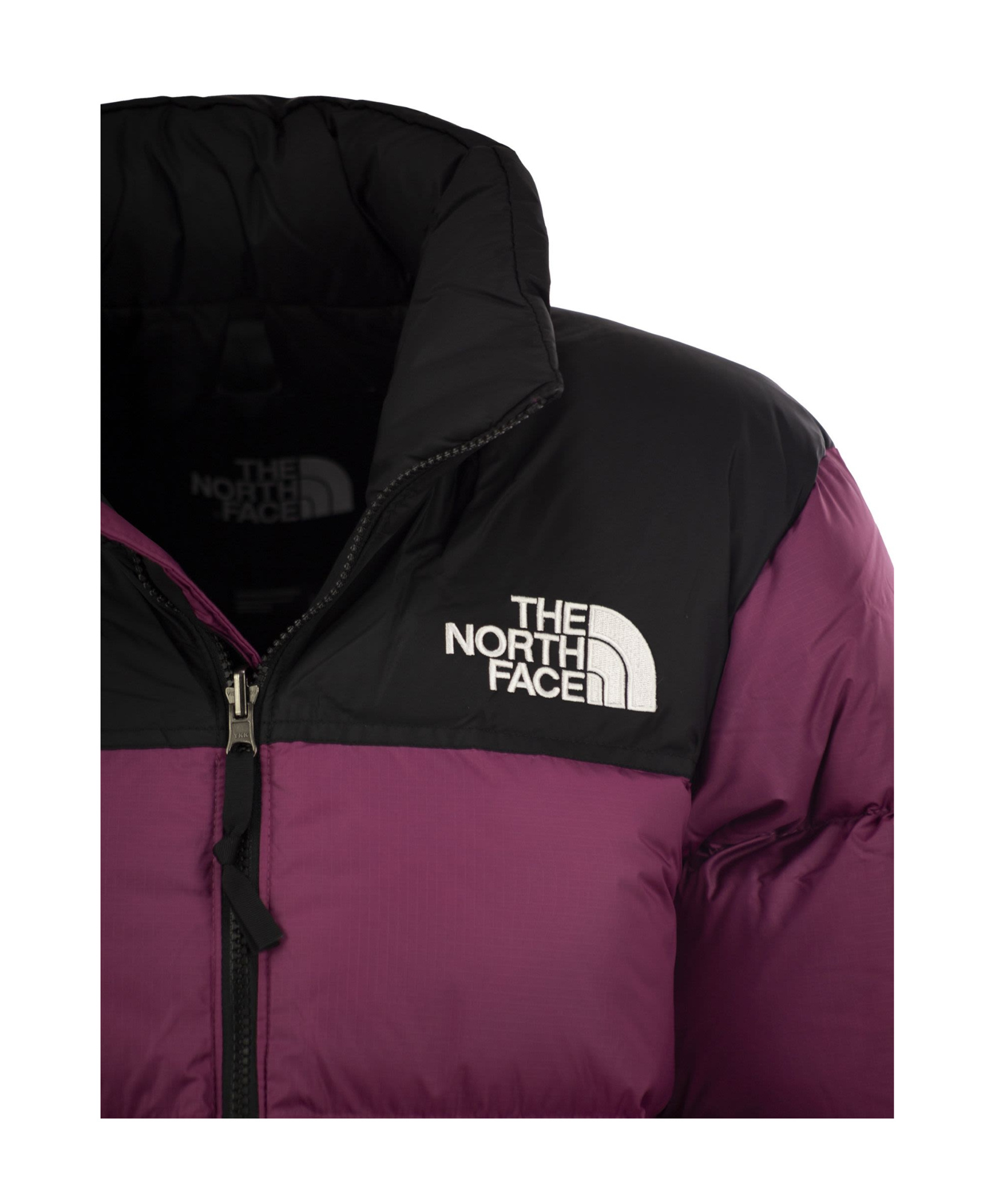 The North Face Hooded Down Jacket In Red