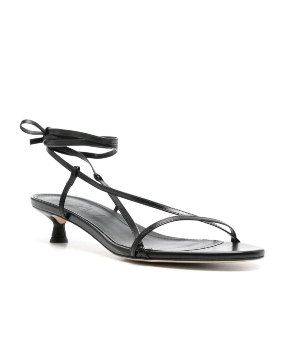 Aeyde Paige Nappa Leather Sandals In Black