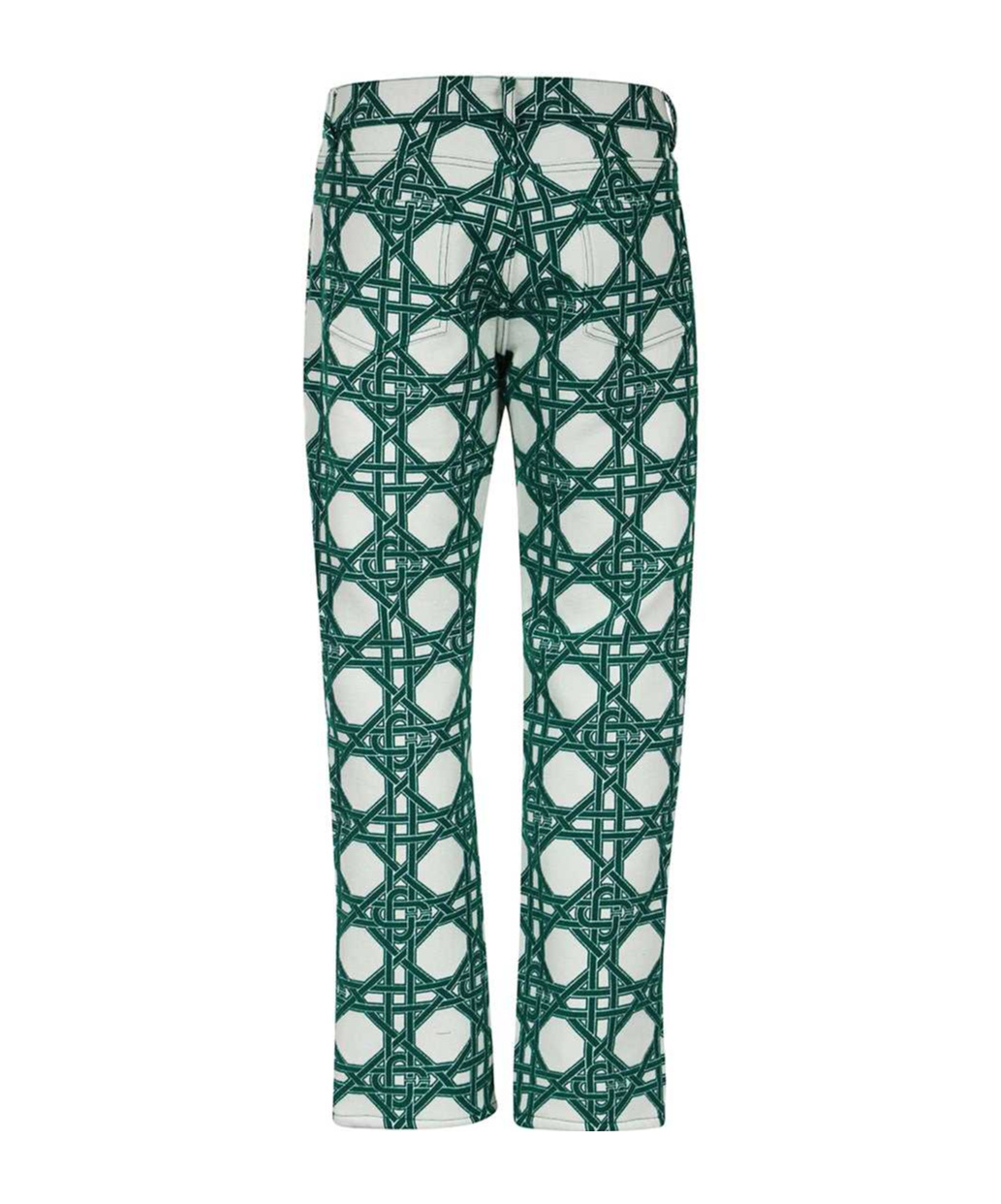 Casablanca Monogram-print Trousers In Green