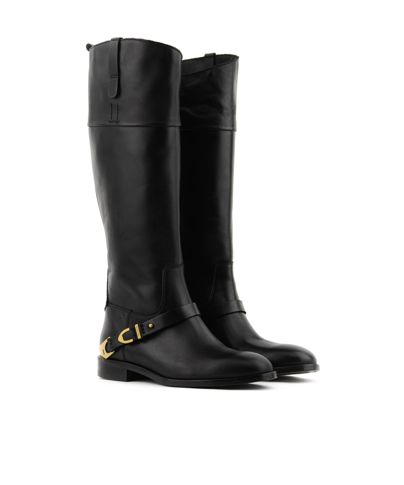Golden Goose Charlie Buckled Knee-high Boots In Black