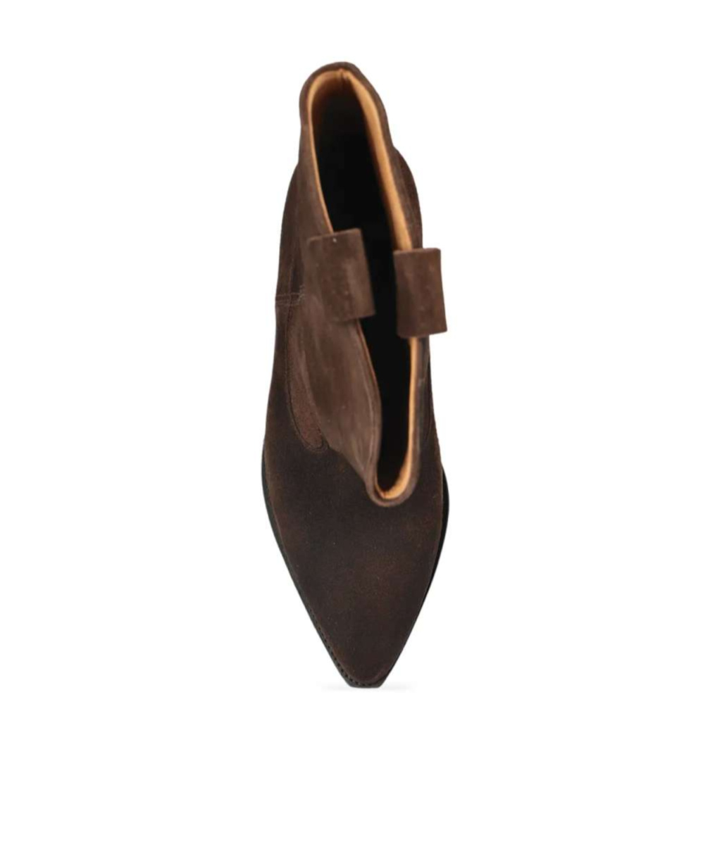 Isabel Marant Pointed Ankle Boots In Burgundy
