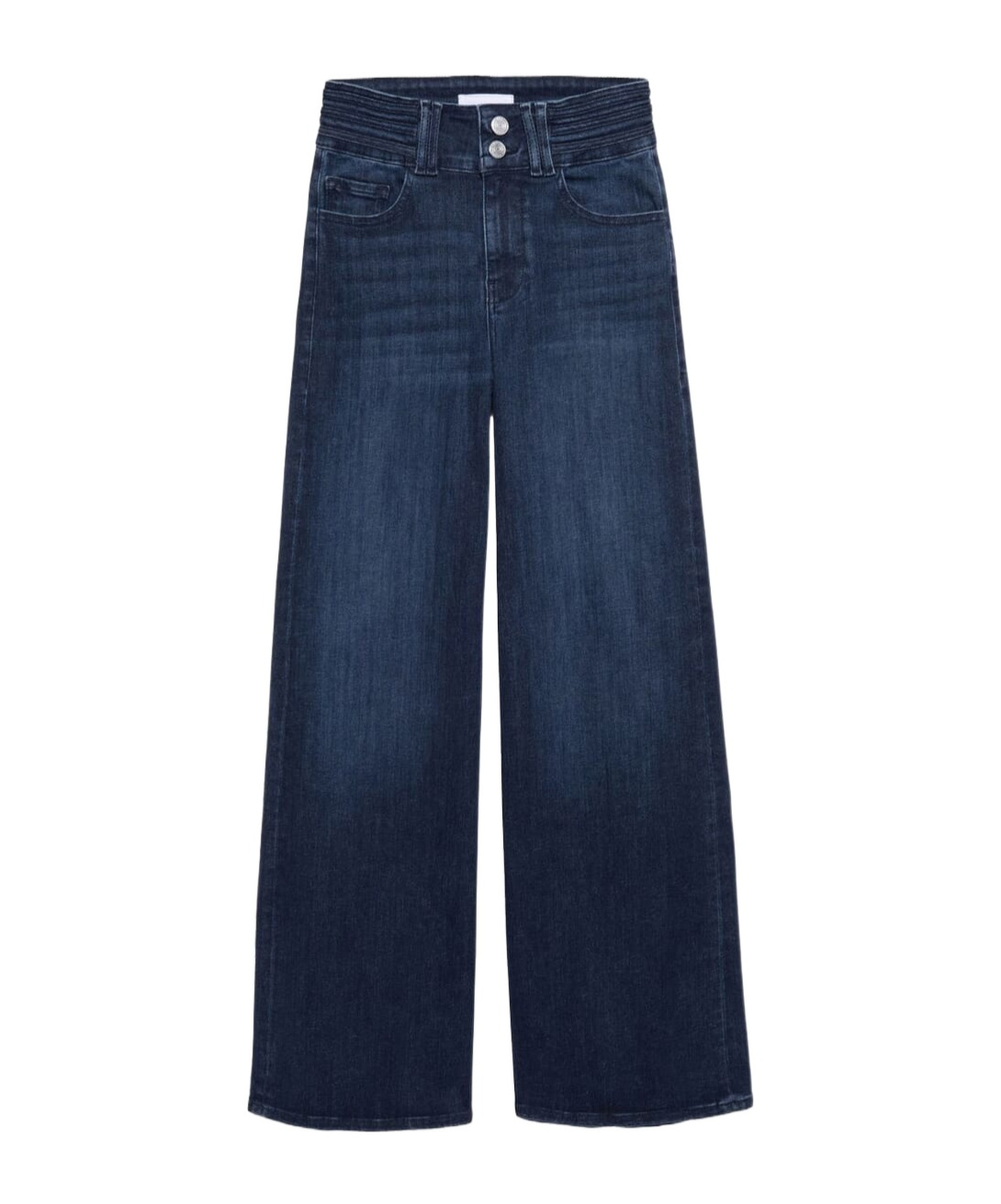 Frame Le Palazzo Crop Wide Leg Jeans In Black