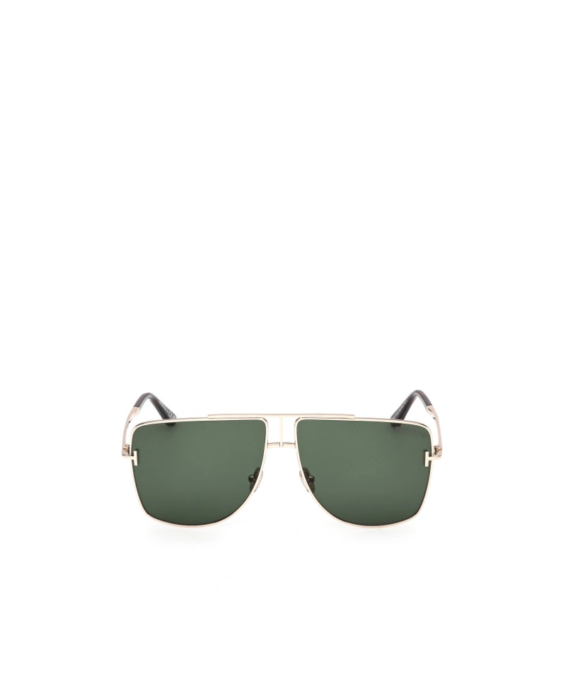 Tom Ford Eyewear Aviator Frame Sunglasses In Green