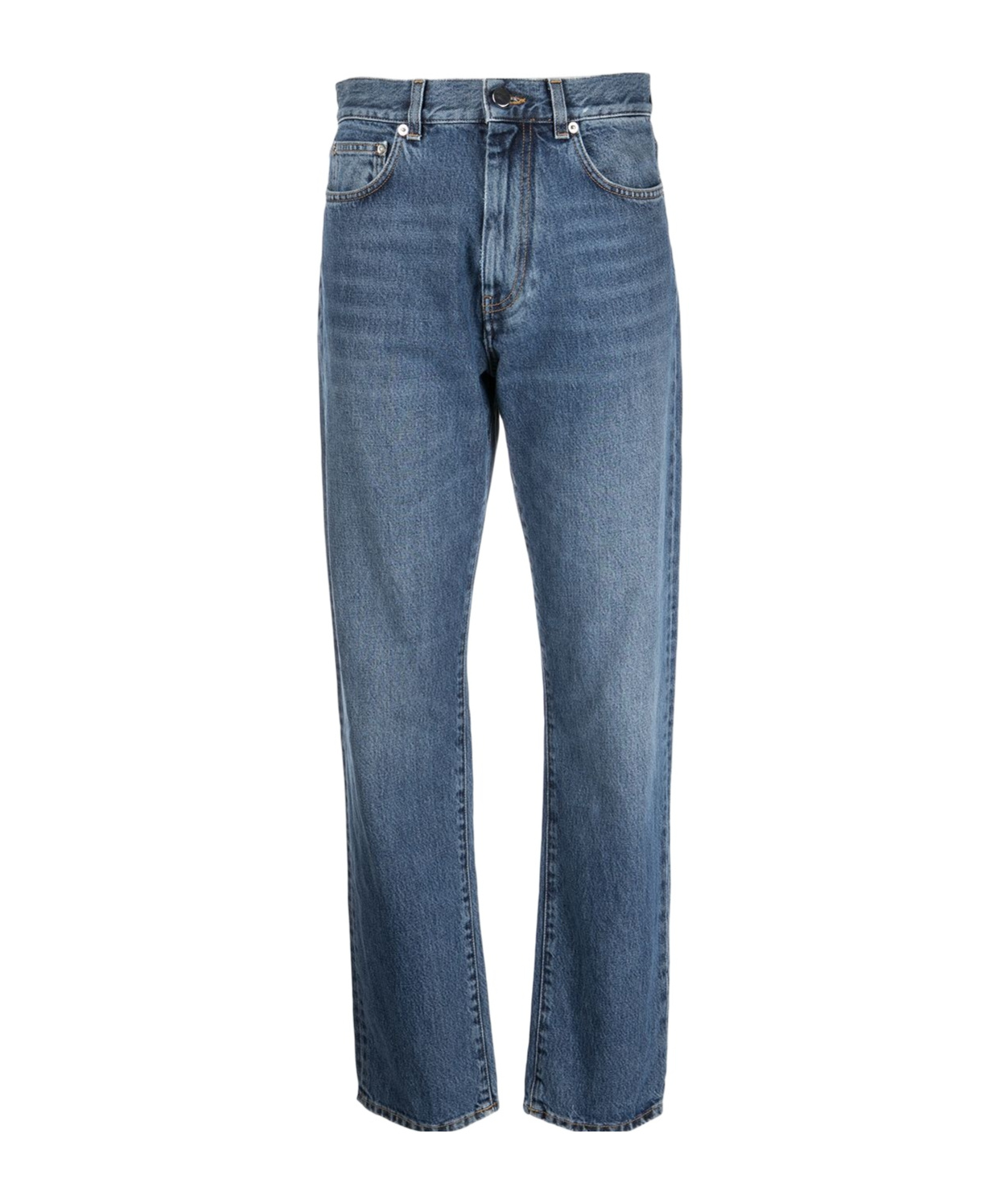 Loulou De Saison Waistband Denim Trousers In Blue