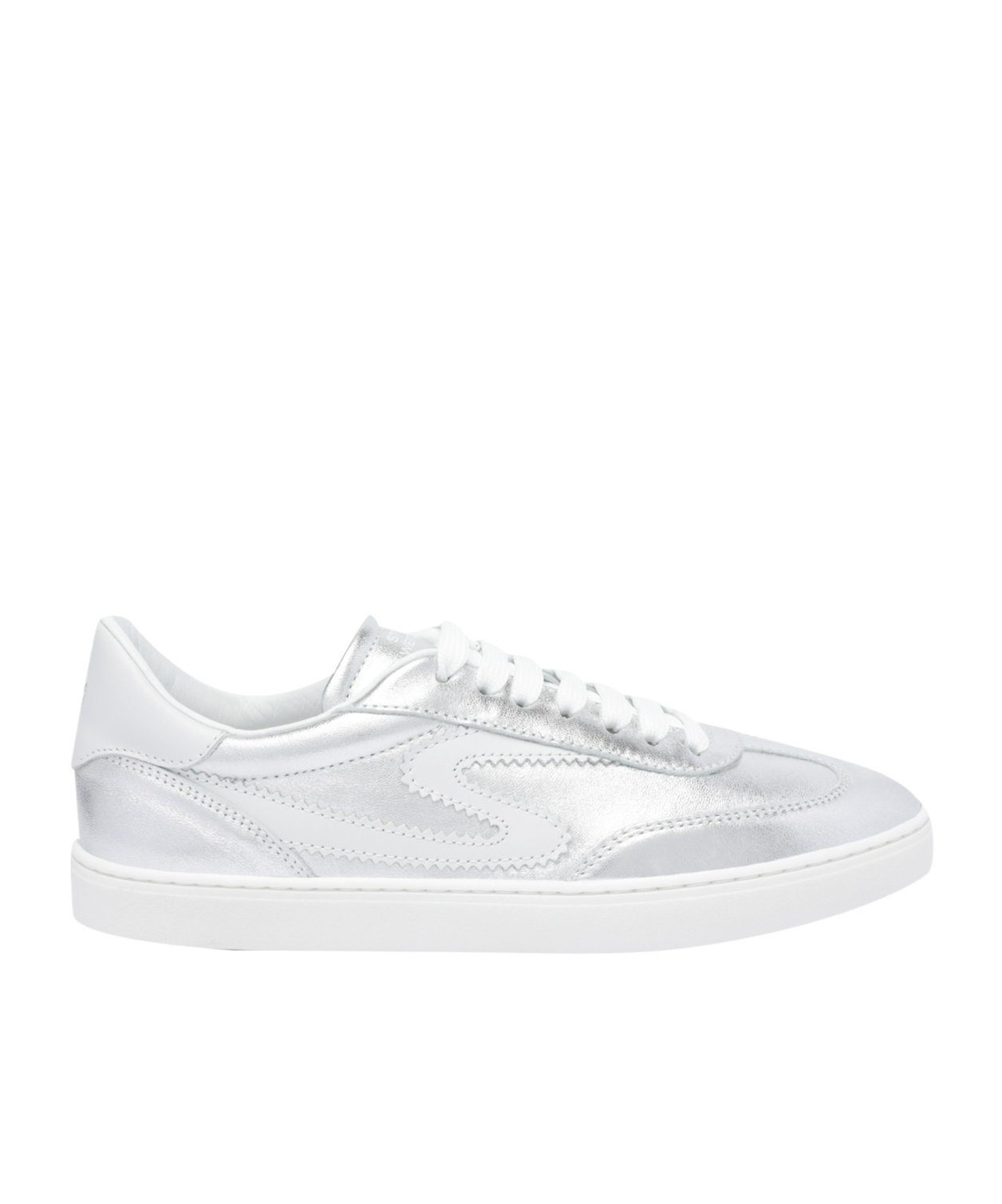 Stuart Weitzman Lace-up Sneakers In White