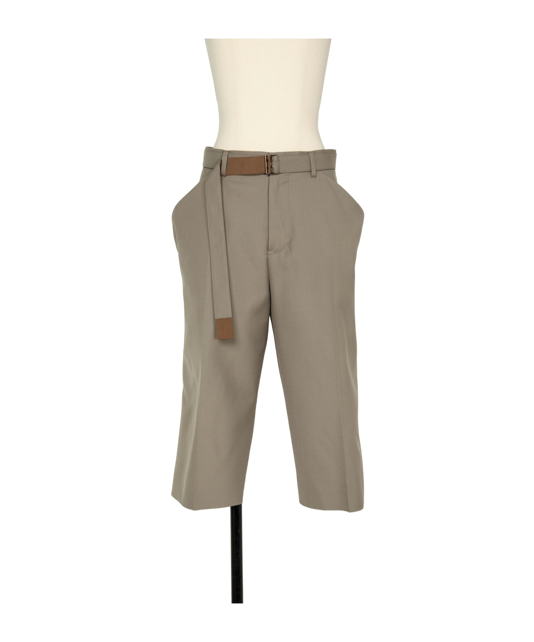 SACAI DRAPED-PANEL TROUSERS 