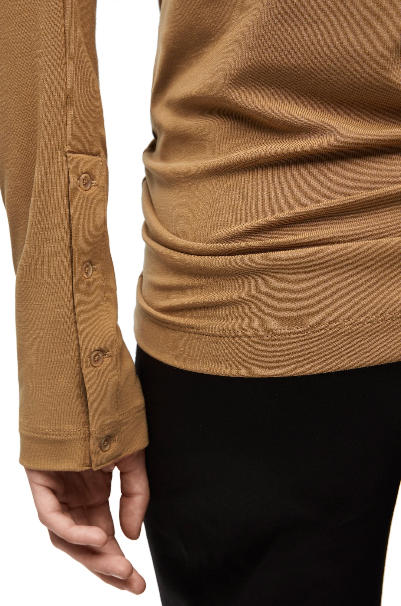 Loewe Long Sleeved T-shirt In Brown