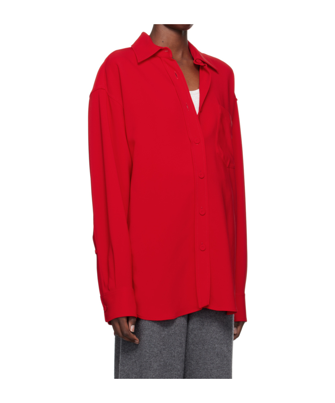 Stella Mccartney Lapel Shirt In Red