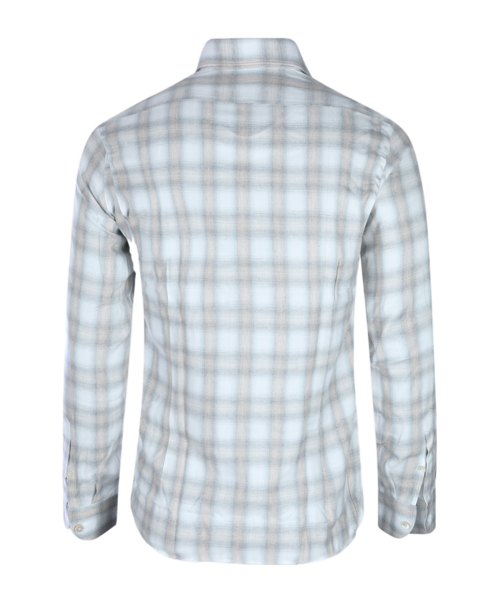 Eleventy Relaxed Plaid Long Sleeve Button-down Shirt In Multi