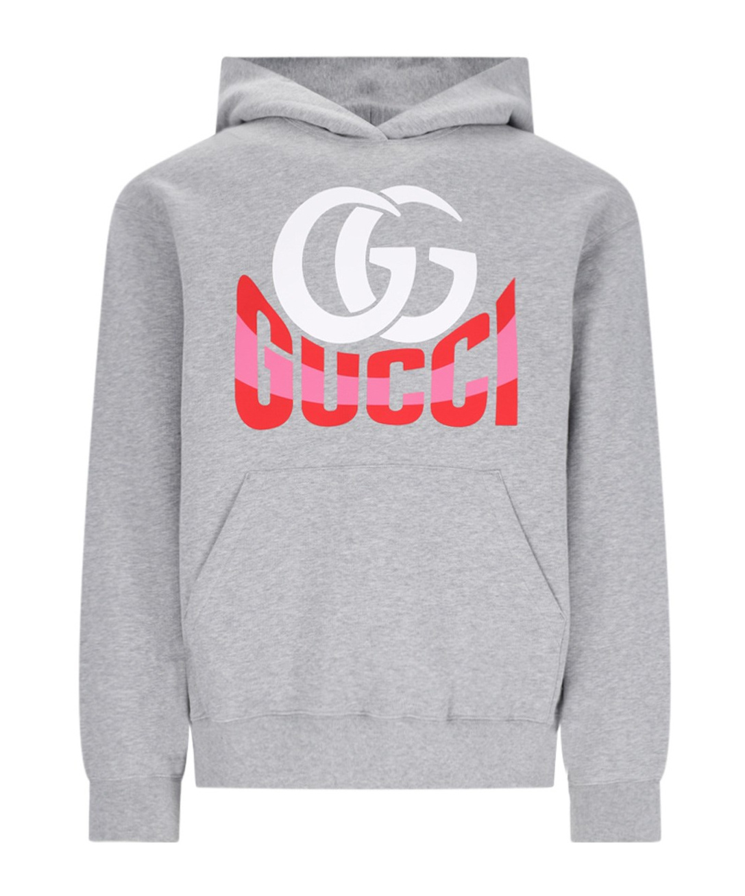 Gucci Cotton Jersey Hooded Sweatshirt In Gray